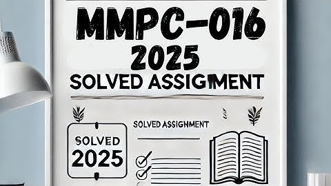 MMPC-016 solved assignment 2025-26 | MMPC-016 assignment 2026