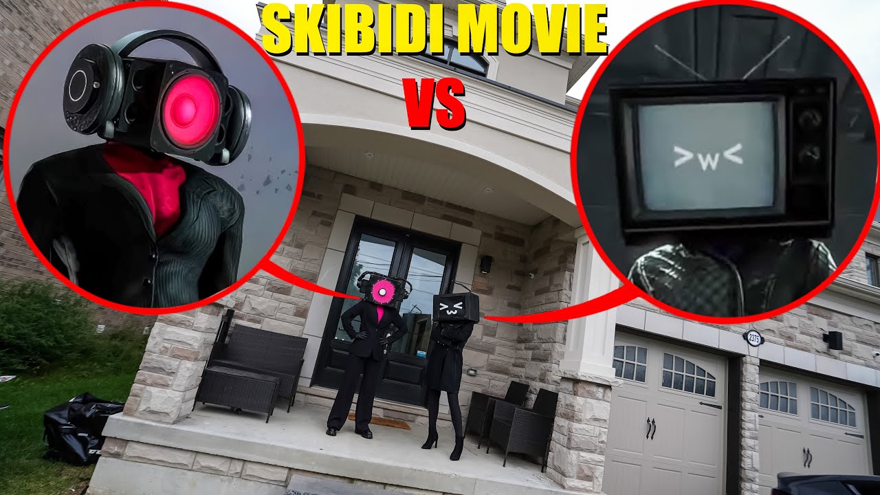 I CAUGHT TV WOMAN VS SPEAKER WOMAN FIGHTING AT MY HOUSE!  WHO'S STRONGER? (SKIBIDI MOVIE)