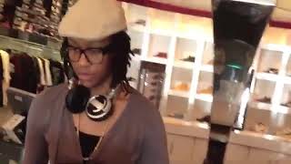 dj marla ~phoenix, arizona, usa @ deejaying at adrian wilson's high point shoe store ~2011