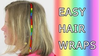 DIY Learn How to Make Hair Wrap (Wraps, Braid, Floss, Dread, Thead, Dreads, Extension) Tutorial