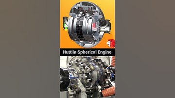 Huttlin Spherical Engine / combustion cylinder rotary engine work #technology #machine #engineering