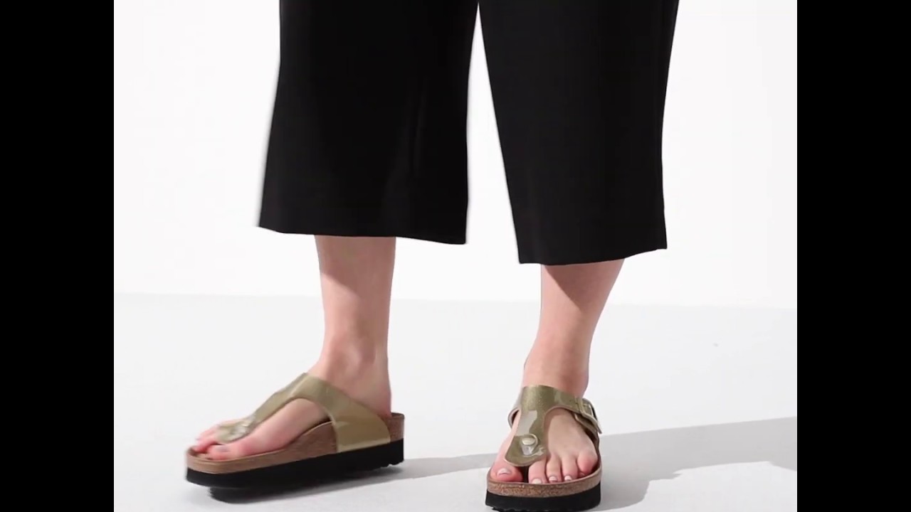 birkenstock gizeh platform sandals