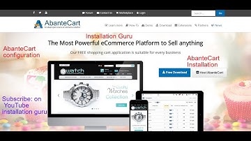 How to install AbanteCart and Configure (Front end & Backend Overview)