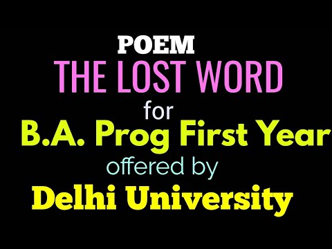 the lost word by esther morgan du sol english notes youtube word for lost