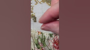 Loop Start Method for cross stitch. The easiest way to start 2 strand projects! #crossstitch