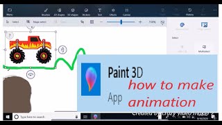 How to make animation video by paint 3D on Windows 10 screenshot 5