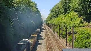 C52 with 3 growling GP38-2's at Cassandra