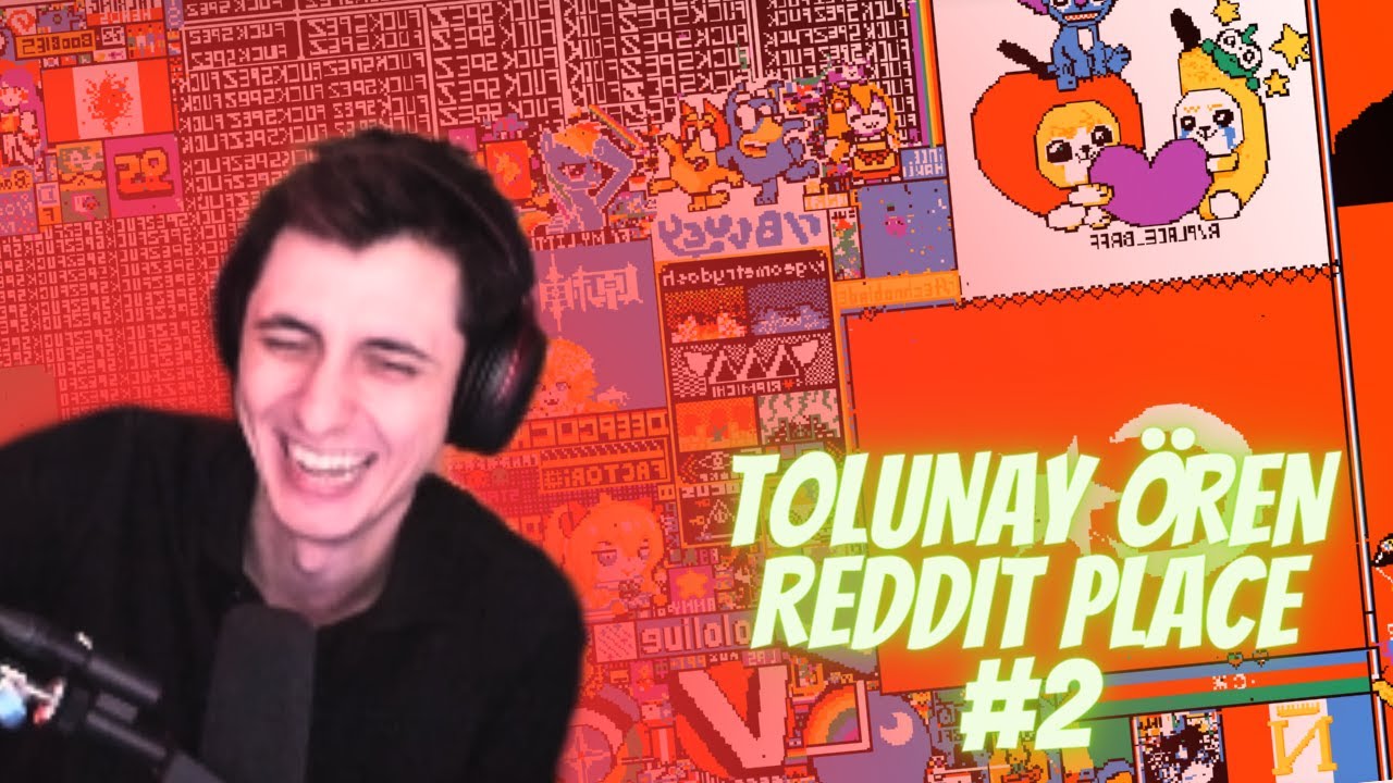 TOLUNAY ÖREN REDDİT PLACE'TE TÜRK BAYRAĞINI KORUYOR #2  @TolunayOren