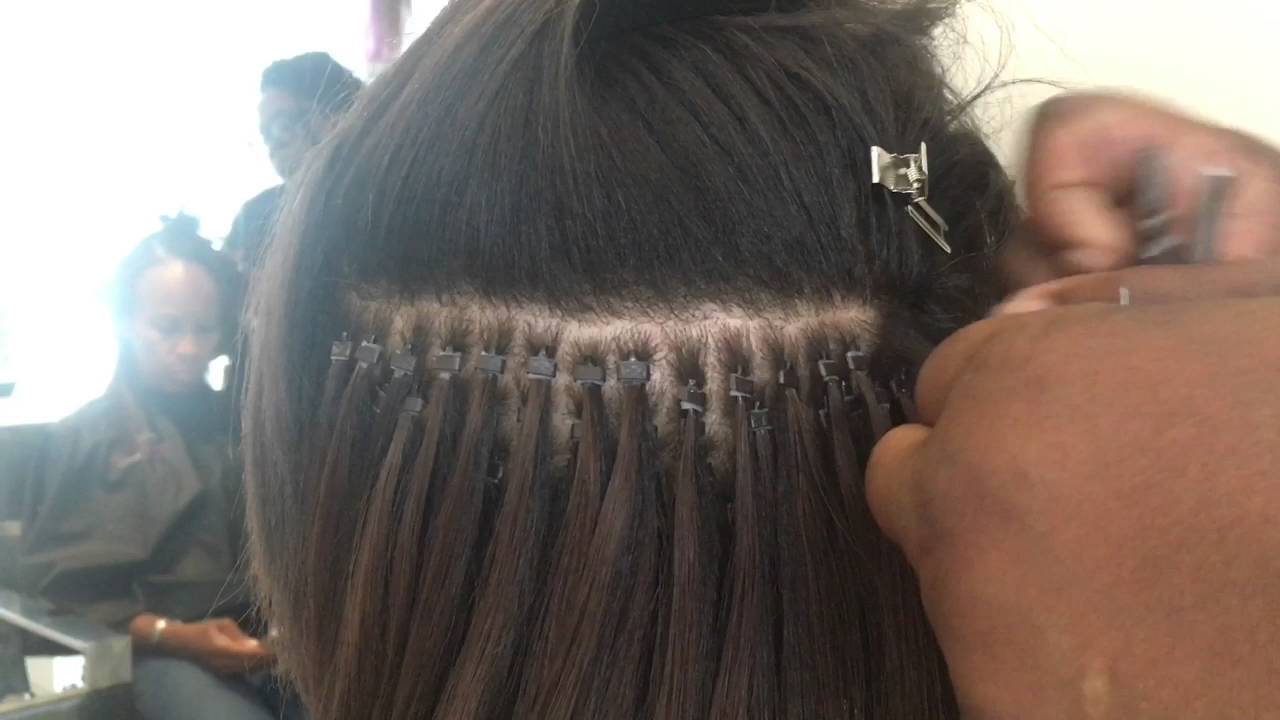 como poner Extensiones con anillas - Grapas microchip - micro ring - paso a  paso 