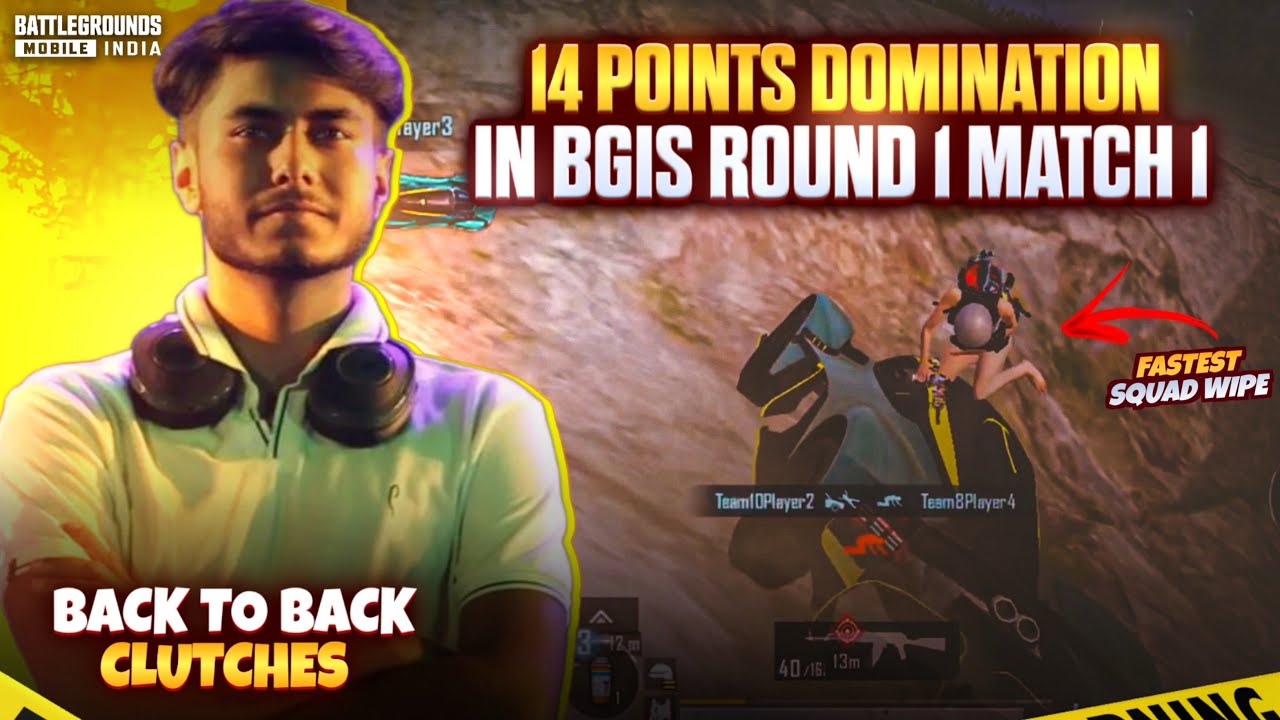 BGIS 2024 ROUND 1 MATCH 1 ~ 14 POINTS IN 1st MATCH ~ RXPxZLORD ...