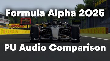 VRC Formula Alpha 2025 PU Audio Comparison