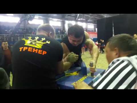 Sadivakassov Nurdaulet vs  Baranov Valeryi 2, Kazakhstan National Armwrestling Championships 2017