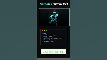 Flower 🌺 Animation using html  css react project tutorial  JavaScript tutorial visual coding project