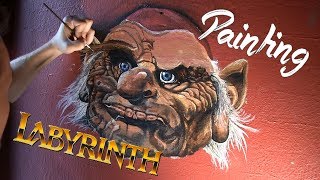 Speed Painting of Bowie and Labyrinth characters!