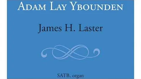 Adam Lay YBounden - James H. Laster