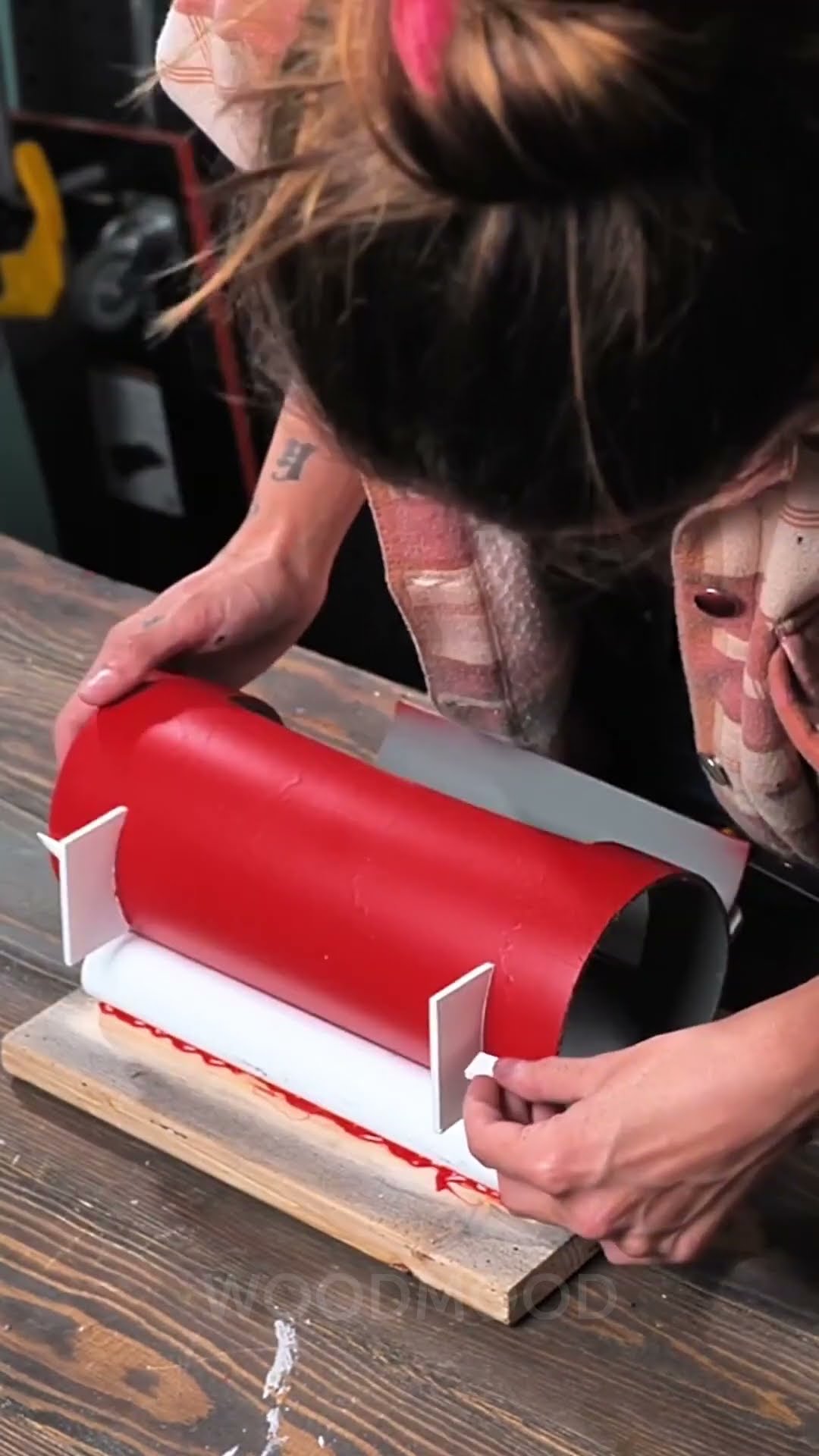 She made a useful tool box from real pvc pipe ??
