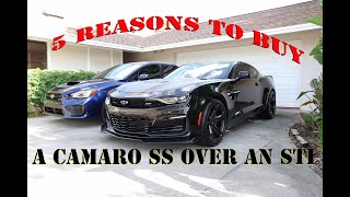 5 причин купить Camaro SS вместо Subaru WRX STI!