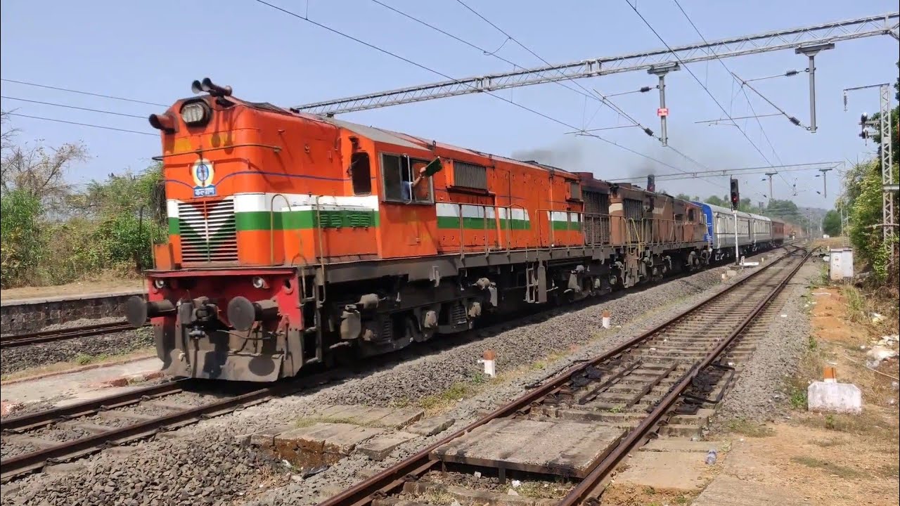 RDSO 110+ kmph Speed Trials in Kokan Railways | Konkan Railways Electrification