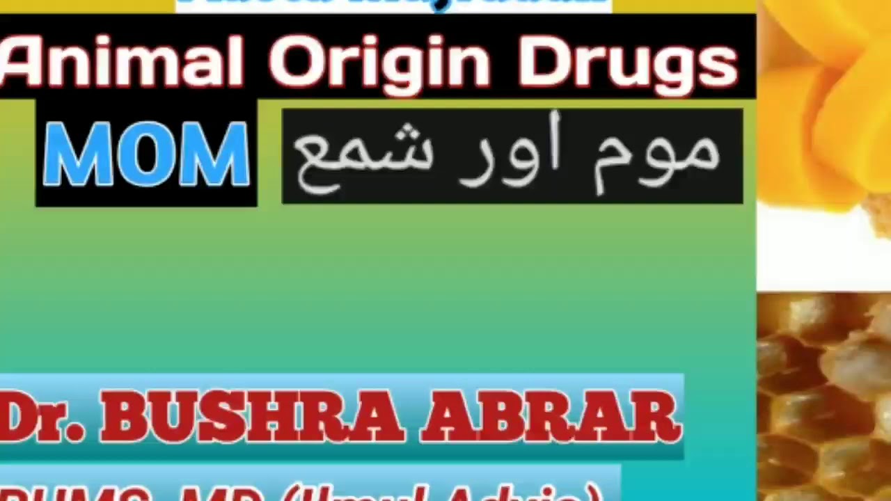 Animal origin Drugs Advia HaivaniaMom, Bees Wax،شمع, ,Unani