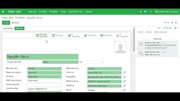 Hướng dẫn tạo nhân viên và hợp đồng (HRM Odoo)