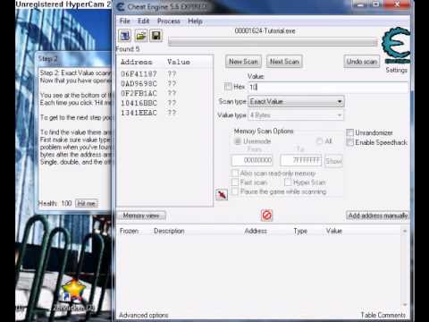 Tutorial:Cheat engine teil1 Value ändern (german)
