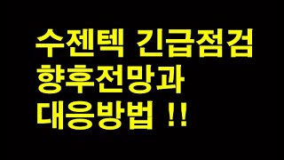 수젠텍 긴급점검 향후전망과 대응방법