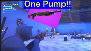 One pump challenge fortnite box fight zone wars
