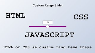Custom Range Sliders: Learn to Create Stunning and Interactive Sliders using HTML and CSS #html