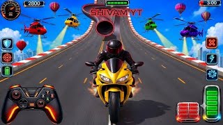 🏍️🔥 Extreme Stunt Bike Challenge – Sky-High Ramps & Perfect Landings | Android Gameplay screenshot 4