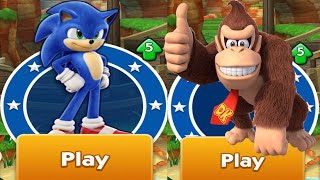 Sonic Dash vs King Kong Jungle Run - All Characters Unlocked Android Gameplay screenshot 4