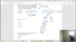 Key to Success: Act Practice Test 1 (Math Section 6 -10)