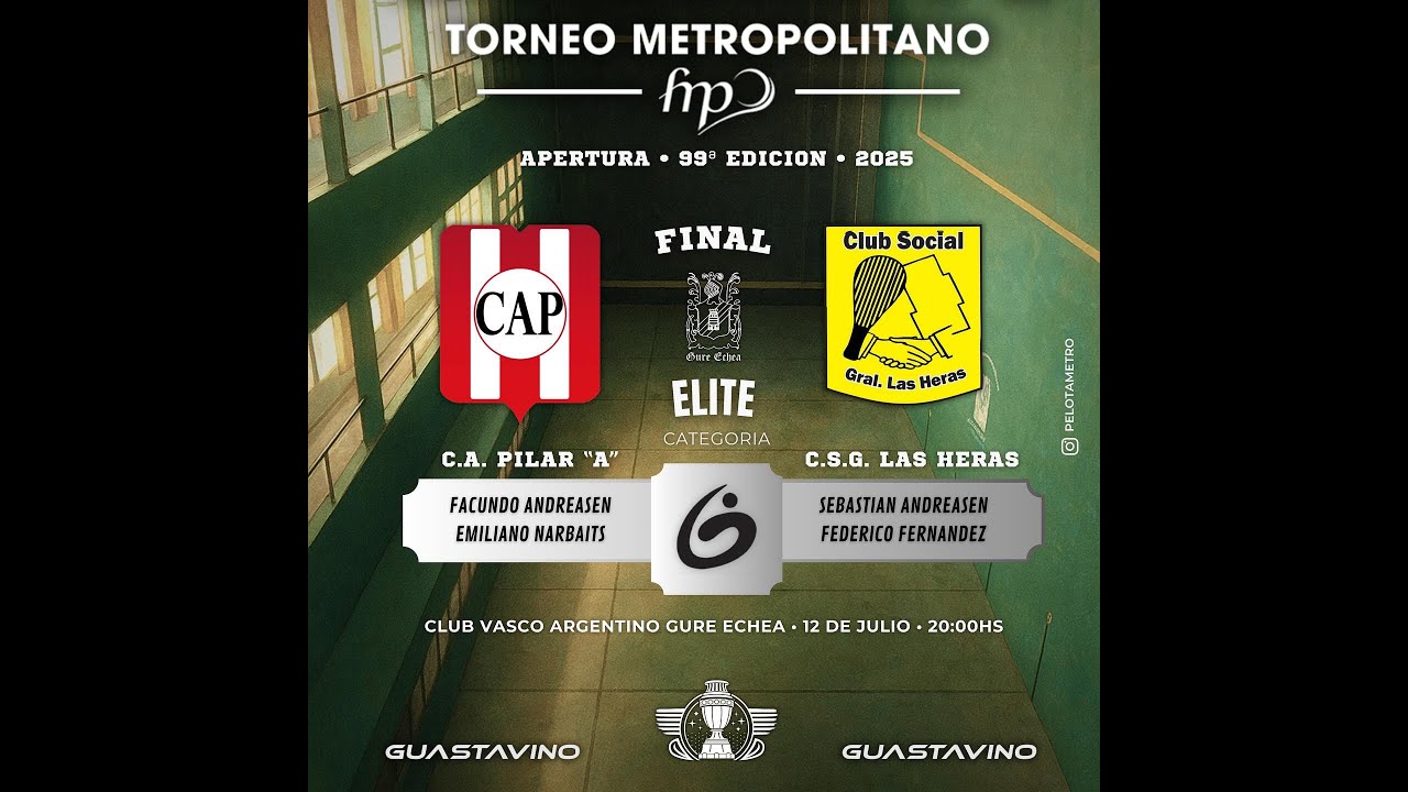 Finales Metropolitano Apertura 2025 Categoria: Elite Club Pilar 