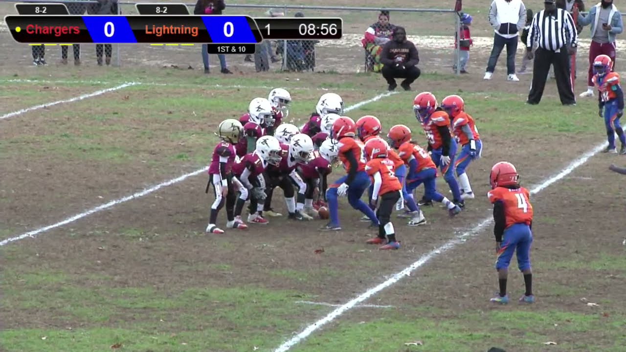 Holly City Youth Football League Round 2 Playoffs Lindenwold Chargers