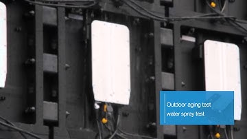 YES TECH Magic Stage outdoor aging test and water spray test