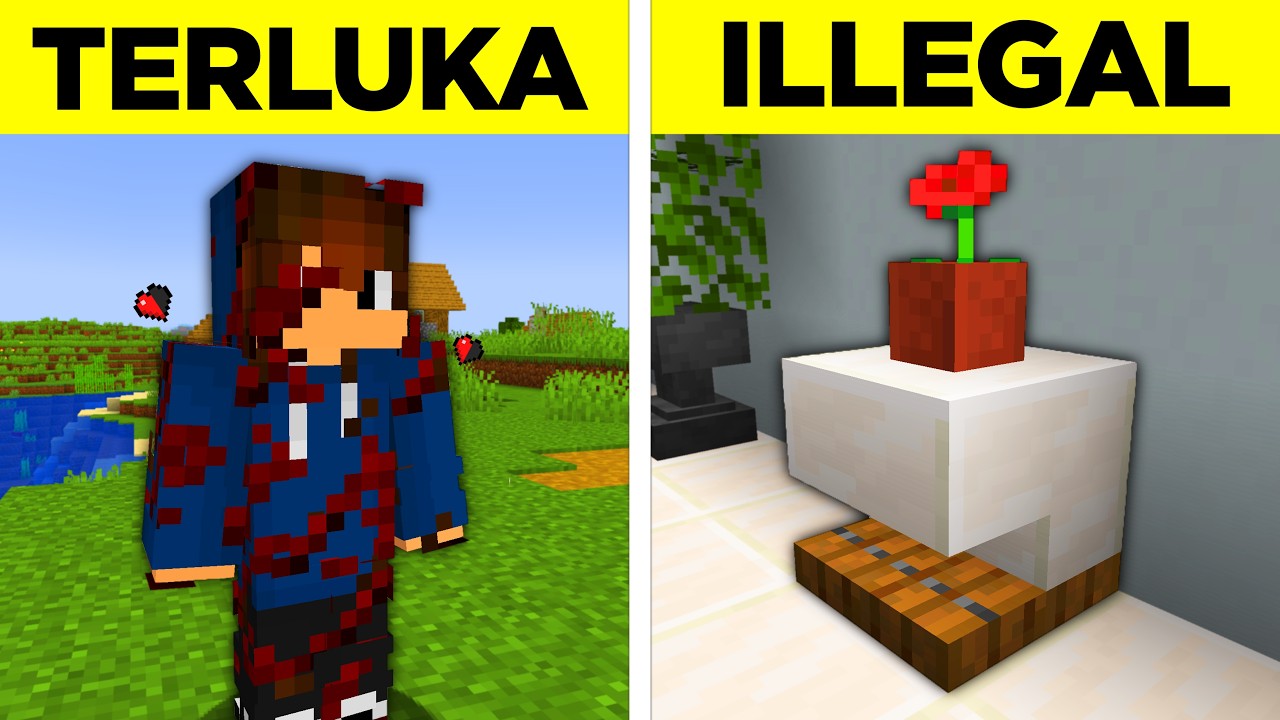 160 Fitur ILLEGAL Yang DiBANNED Oleh Mojang Di Minecraft