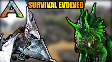 ARK: Survival Evolved - POISON TRIKE TAME & LIGHTNING PTERANODON (Ark Eternal Mod Gameplay)