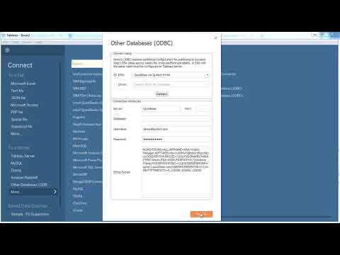 Tableau Desktop and Quick Base via QuNect ODBC for QuickBase