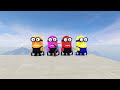 GTA 5 Epic Ragdolls RED SPIDERMAN VS RED MINION VS GREEN MINIONEuphoria Physics & Funny Fails 1
