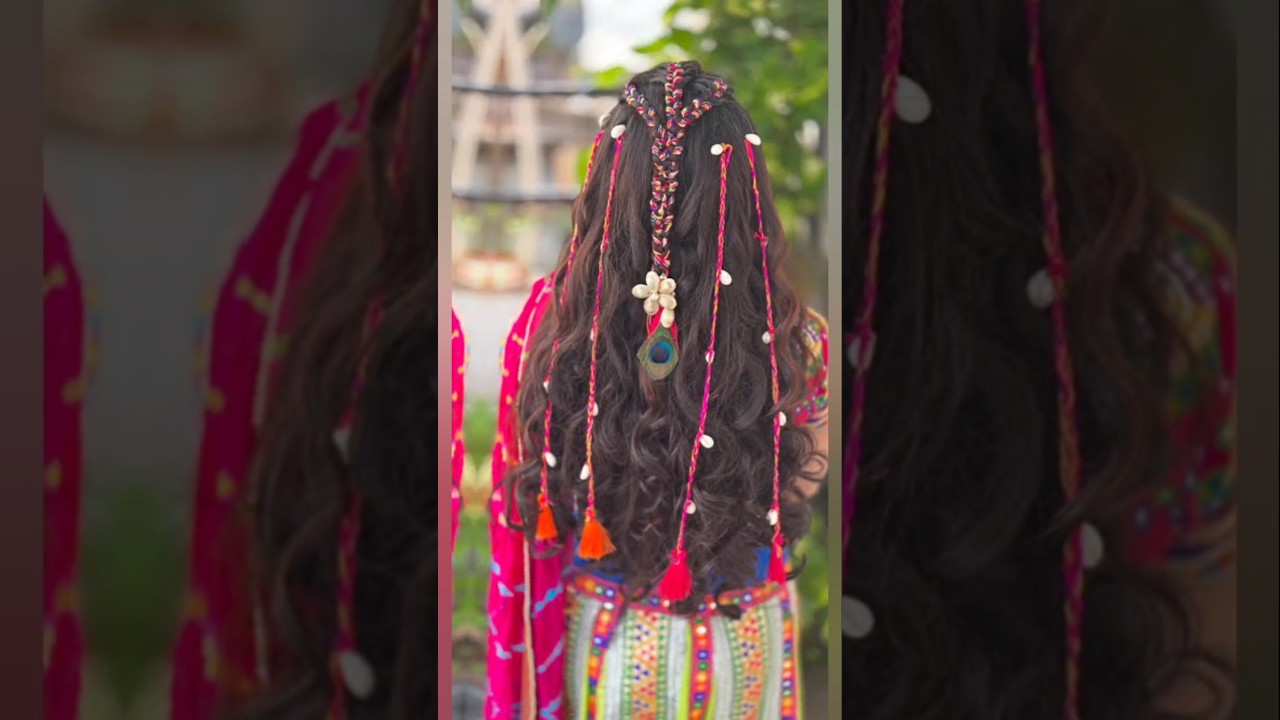 Easy & Trending Navratri Garba Hairstyle #Navratri #garba #garbahairstyle #trending