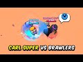 Who Can Survive Carl Super | All 58 Brawler Test