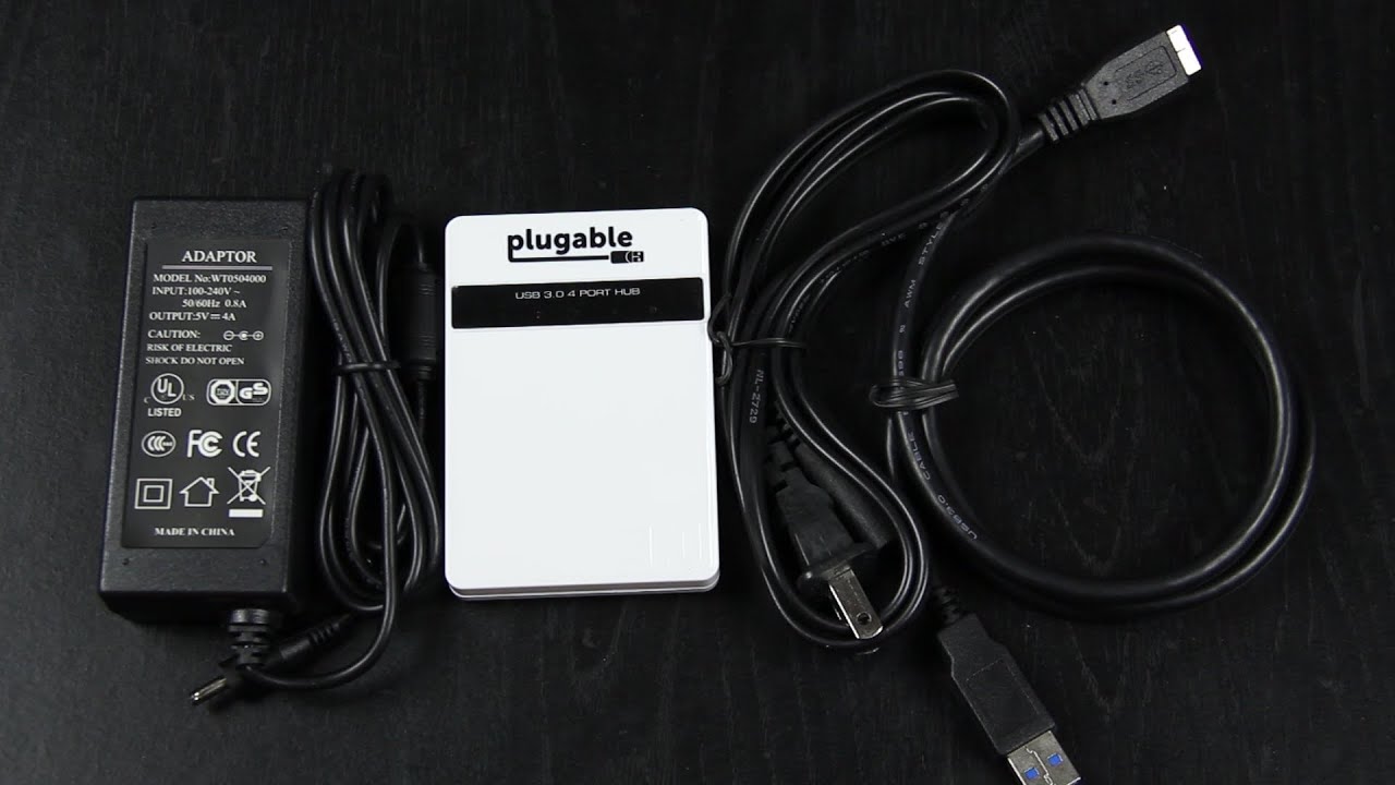 Plugable USB 3.0 4 Port Hub Unboxing and Setup! - YouTube