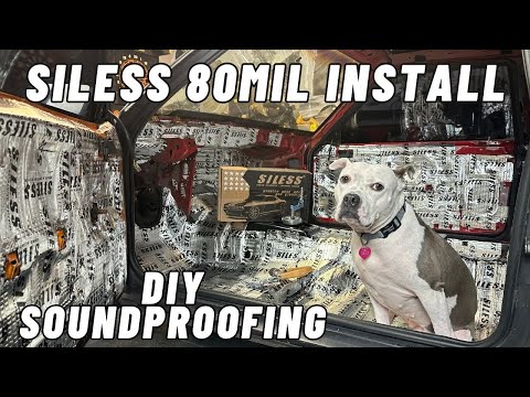 SILESS 80mil Sound Deadening Installation with Our Furry Helpers, Improve Car Acoustics!