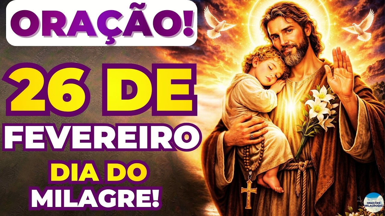 🙌ORAÇÃO de SÃO JOSÉ🙏HOJE VAI se REALIZAR o MILAGRE IMPOSSÍVEL!