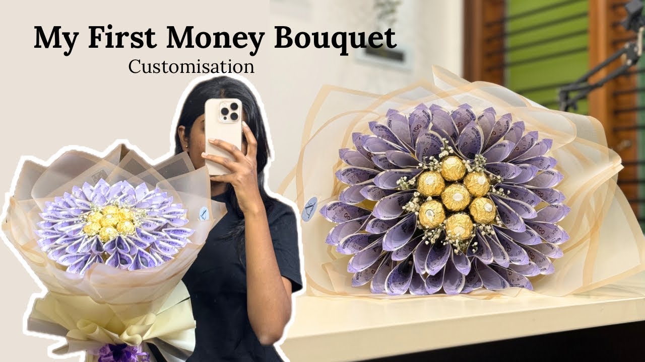 How I Made My First Money Bouquet 💐 | DIY Handmade Gift Idea