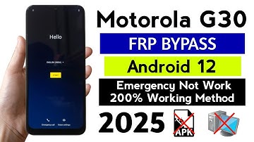 Motorola G30 Gmail Frp Bypass ANDROID 12 | 100% Working Trick 2025.