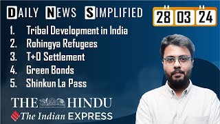 The Hindu & The Indian Express Analysis | 28 March, 2024 | Daily Current Affairs | DNS | UPSC CSE