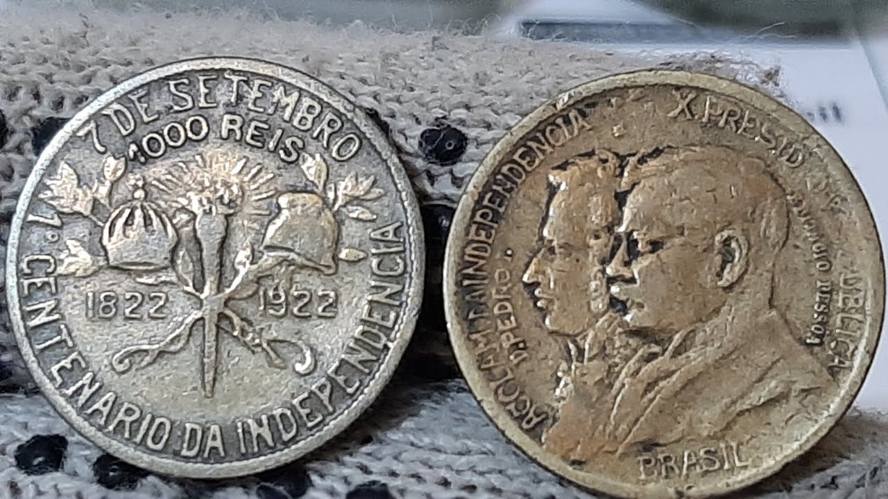 MOEDA VALIOSA VOCÊ TEM ALGUMA? 1000 RÉIS ANO 1922 VALE UM BOM DINHEIRO OLHA O VALOR 12, A 100, REAIS
