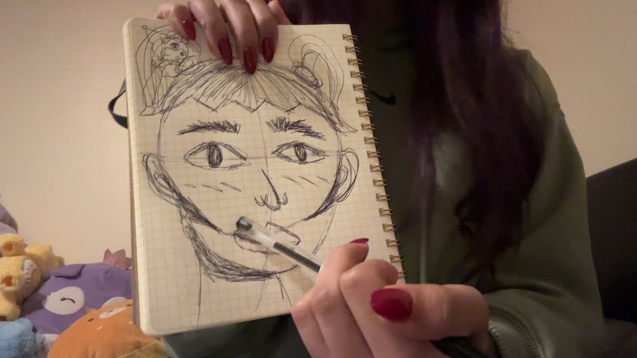 pretentious artist draws you (asmr) 🎨