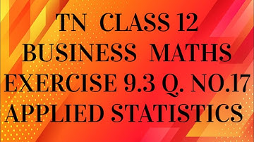 TN 12th Business maths chapter 9exercise 9.3 question number 17