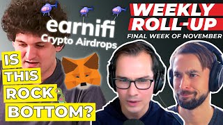 SBF Live Interviews | BlockFi Bankruptcy | Crypto Bottom Signals | MetaMask Privacy Policy | Earnifi